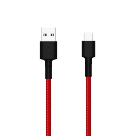 Xiaomi Mi Braided USB Type-C 1 m kábel, piros/fekete